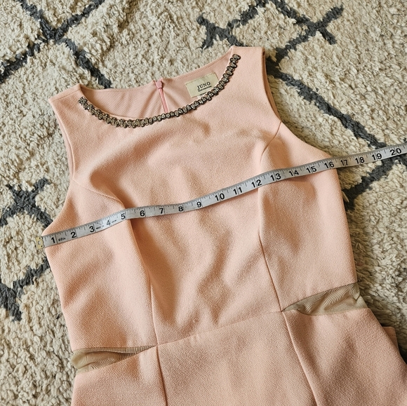 Juno Dress Collection Formal Long Evening Gown With Tulip Hem Size Small - Picture 8 of 8